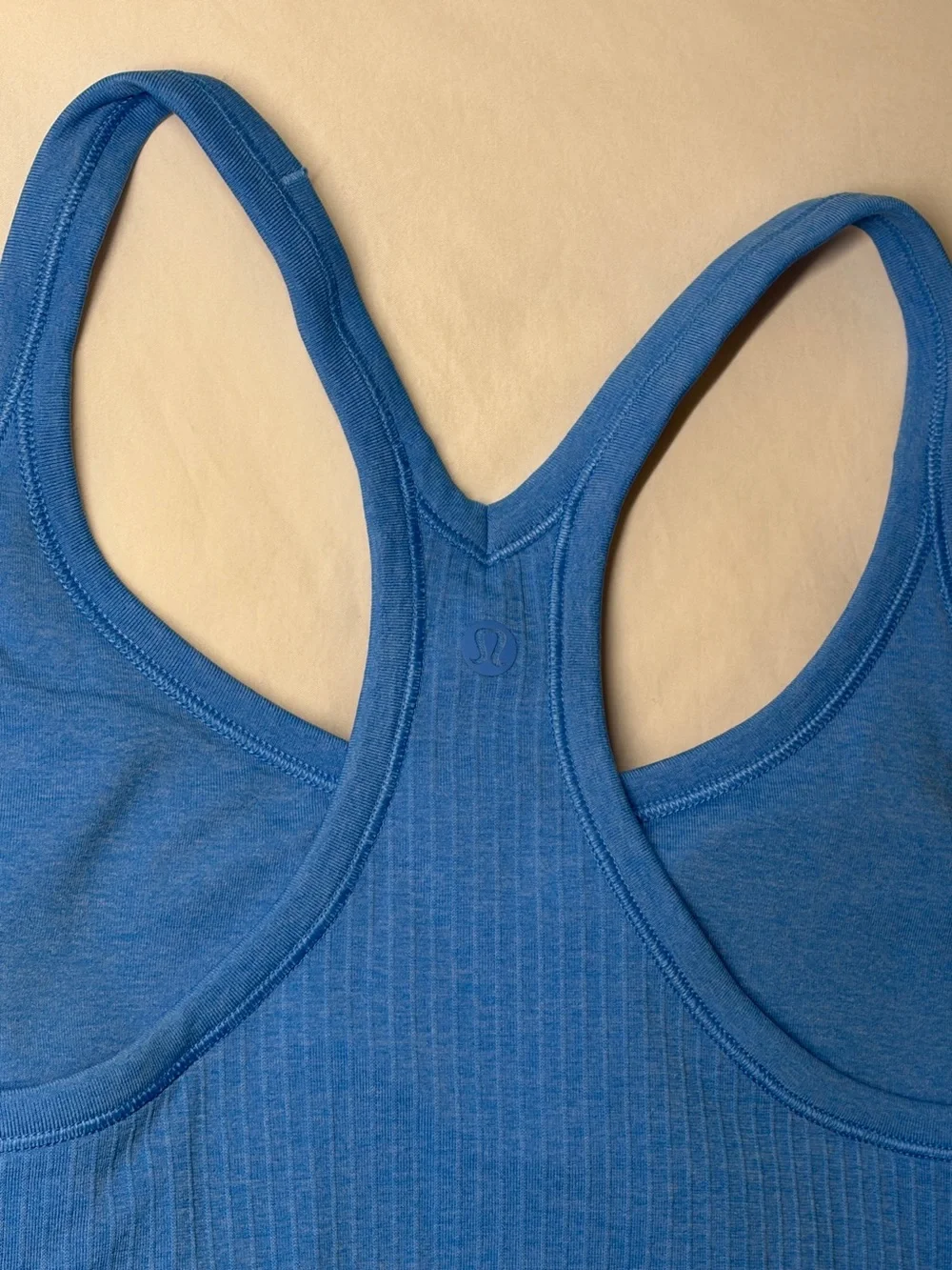 lululemon athletica Bright Blue Ribbed Racerback Tank